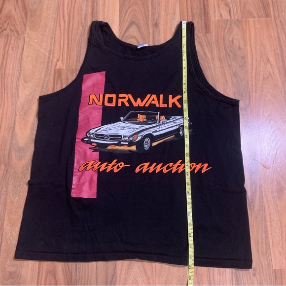 Vintage Norfolk Auto Auction Mercedes Benz SL Convertible Graphic Tank Top XL - Picture 6 of 6